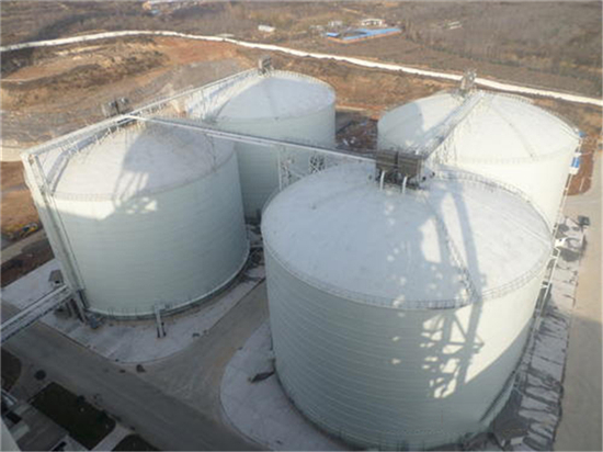 鄂州5000吨立式粉煤灰储存罐